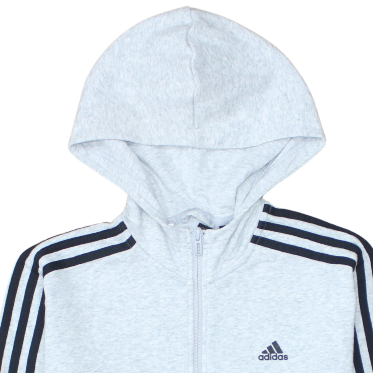 Adidas Boys Grey Full Zip Hoodie 13-14 Years Lined Sportswear