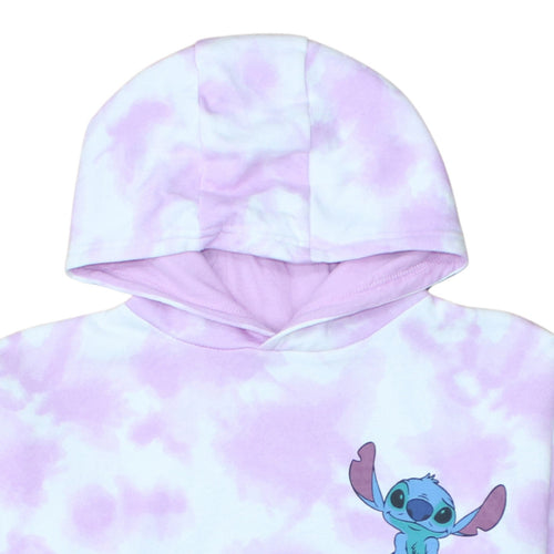 Disney Primark Girls Multicoloured Stitch Pullover Hoodie 12-13 Years