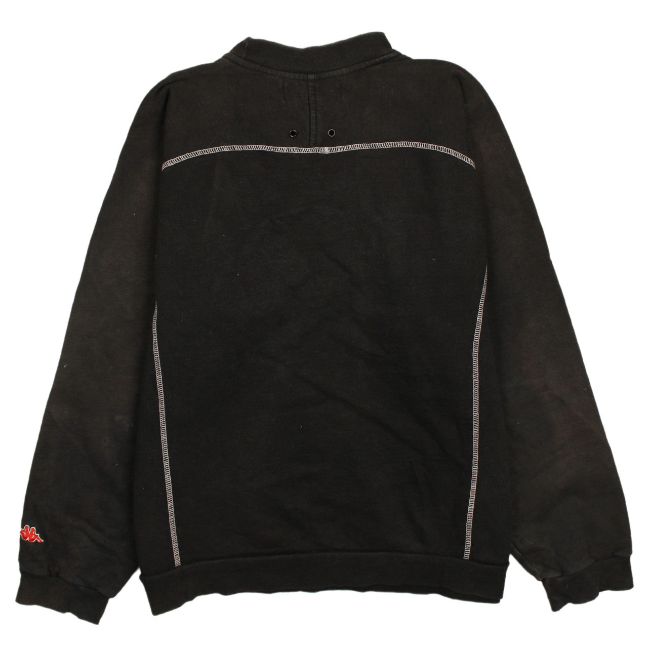 Kappa Men's Black XL Pullover Sweatshirt with Logo Print