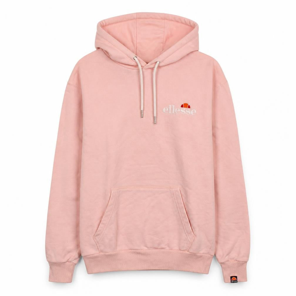 Ellesse Women Pink Pullover Hoodie UK 10 Cotton Logo Sweatshirt