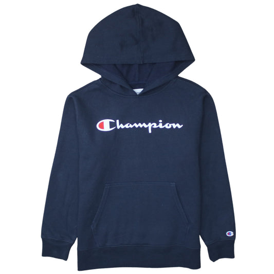 Champion Boys Navy Hoodie Size 12-13 Years Pullover Cotton Blend