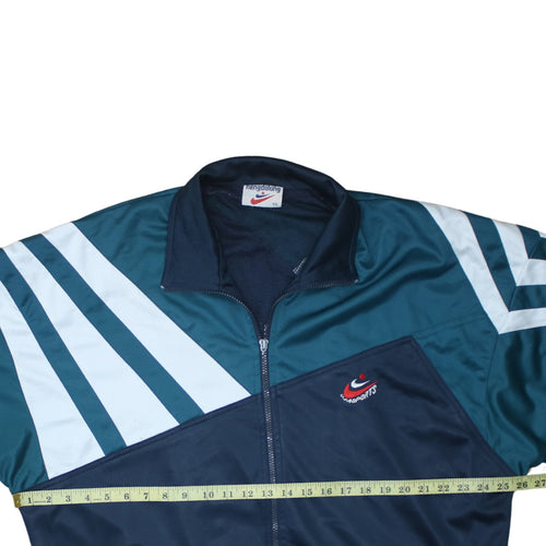 Hengdahang Men's Blue XXL 90s Track Jacket Full Zip Sports Top