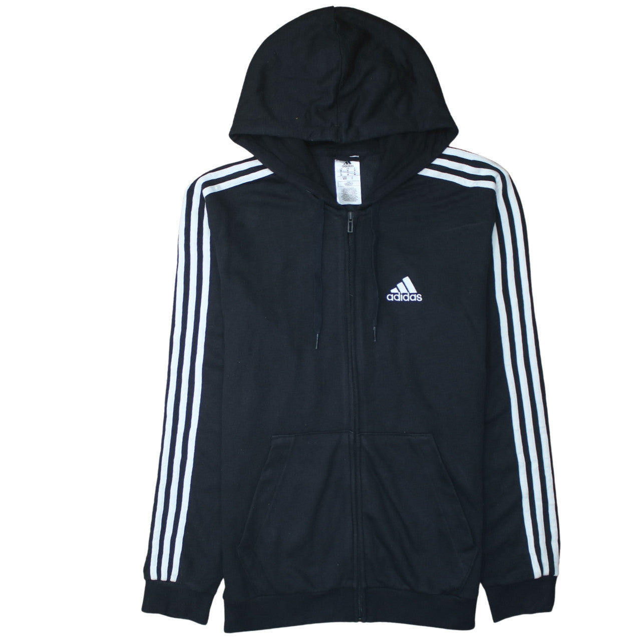 adidas Men's Black Full Zip Hoodie Size M Sportswear