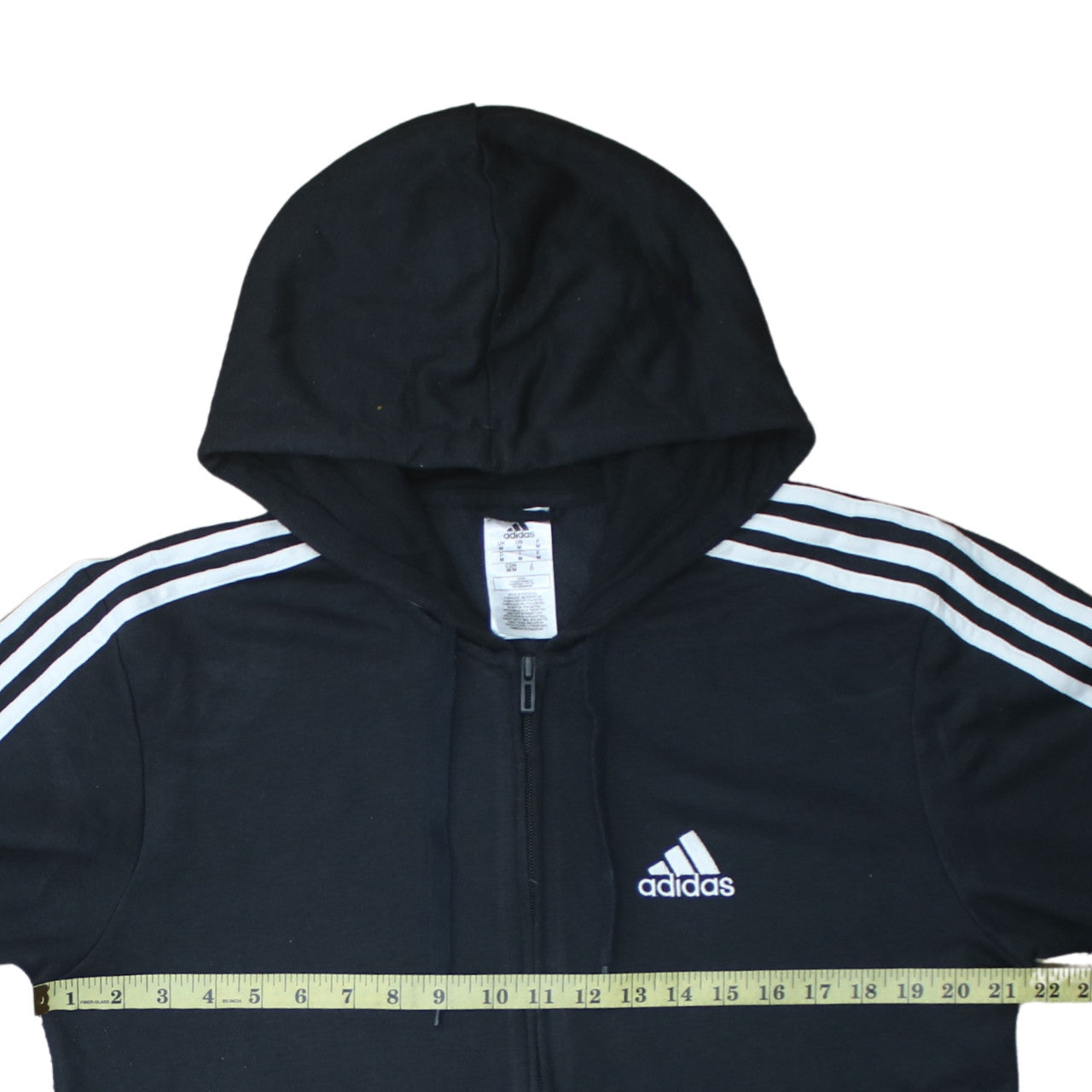 adidas Men's Black Full Zip Hoodie Size M Sportswear