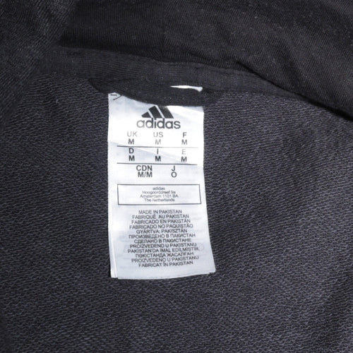 adidas Men's Black Full Zip Hoodie Size M Sportswear
