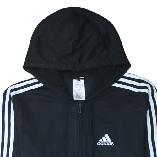 adidas Men's Black Full Zip Hoodie Size M Sportswear