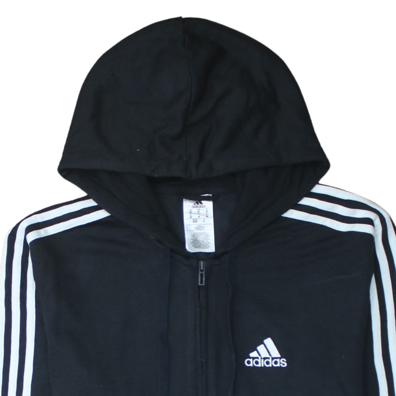adidas Men's Black Full Zip Hoodie Size M Sportswear