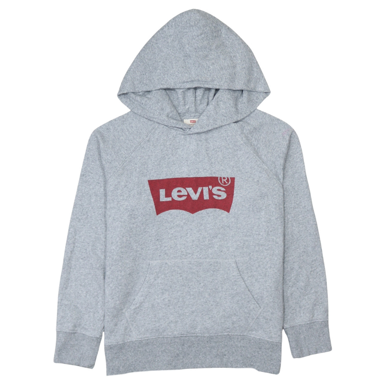 Levi's Men's Grey XS Pullover Hoodie with Logo Graphic Print