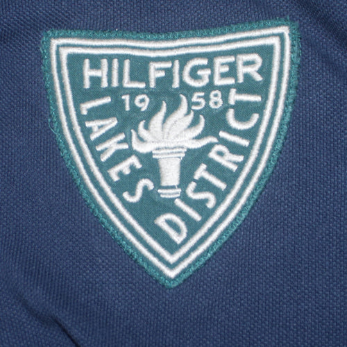 Tommy Hilfiger Men Navy Blue XL Polo Shirt Classic Cotton