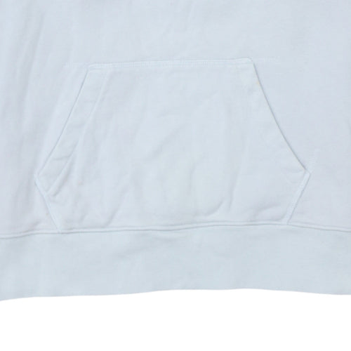Levi's Womens Light Blue XS Pullover Hoodie with Logo Print