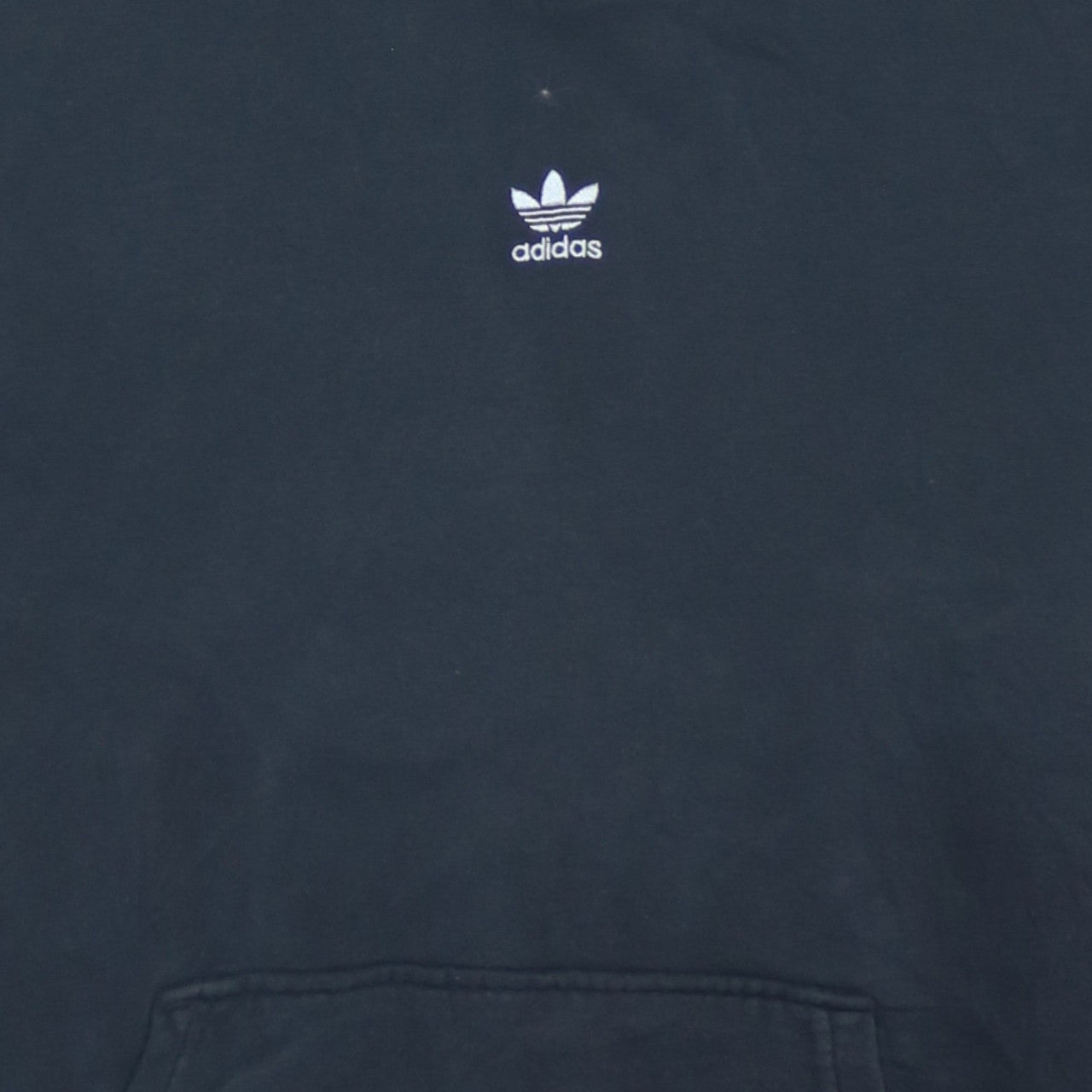 Adidas Women Black Pullover Hoodie Size 10 Cotton Logo Sweatshirt