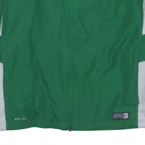 Nike Boys Green Dri-FIT XL Track Jacket Lightweight Full Zip Sports Top
