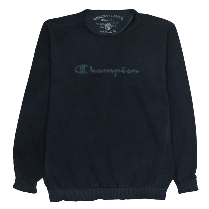 Champion Men's Blue XL Pullover Sweatshirt Classic Logo Crewneck
