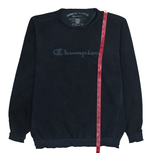 Champion Men's Blue XL Pullover Sweatshirt Classic Logo Crewneck