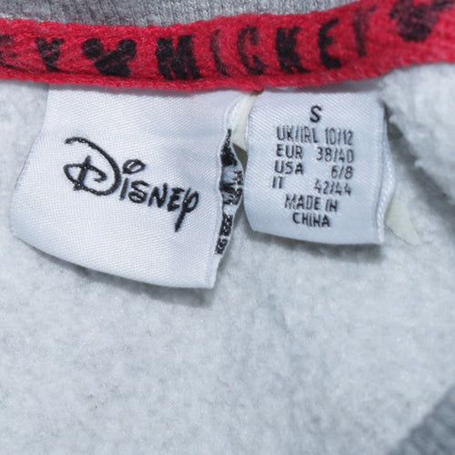 Disney Primark Women's Grey Mickey Mouse Pullover Sweatshirt Size S 10/12