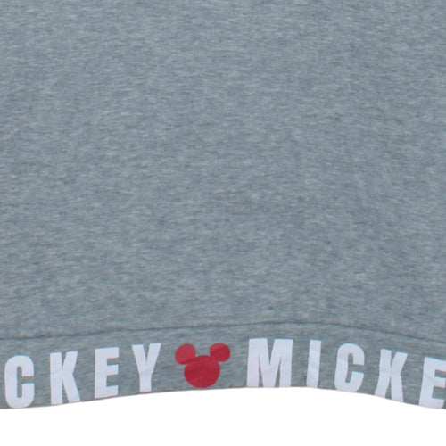 Disney Primark Women's Grey Mickey Mouse Pullover Sweatshirt Size S 10/12