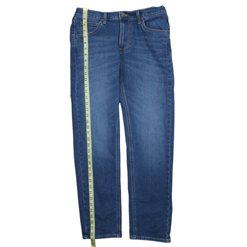 Lee Men's Blue Daren Zip Fly Regular Fit Straight Jeans W31 L30