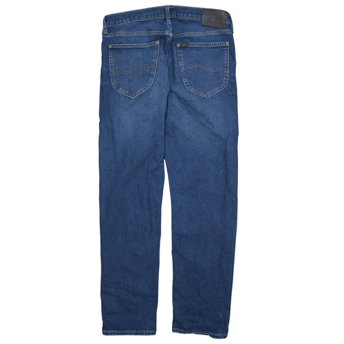 Lee Men's Blue Daren Zip Fly Regular Fit Straight Jeans W31 L30