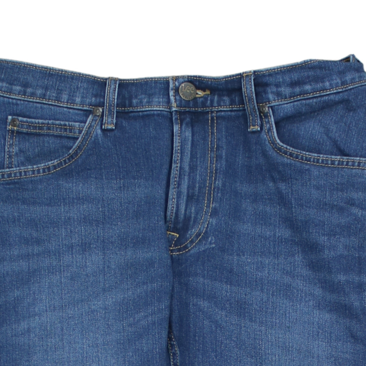 Lee Men's Blue Daren Zip Fly Regular Fit Straight Jeans W31 L30