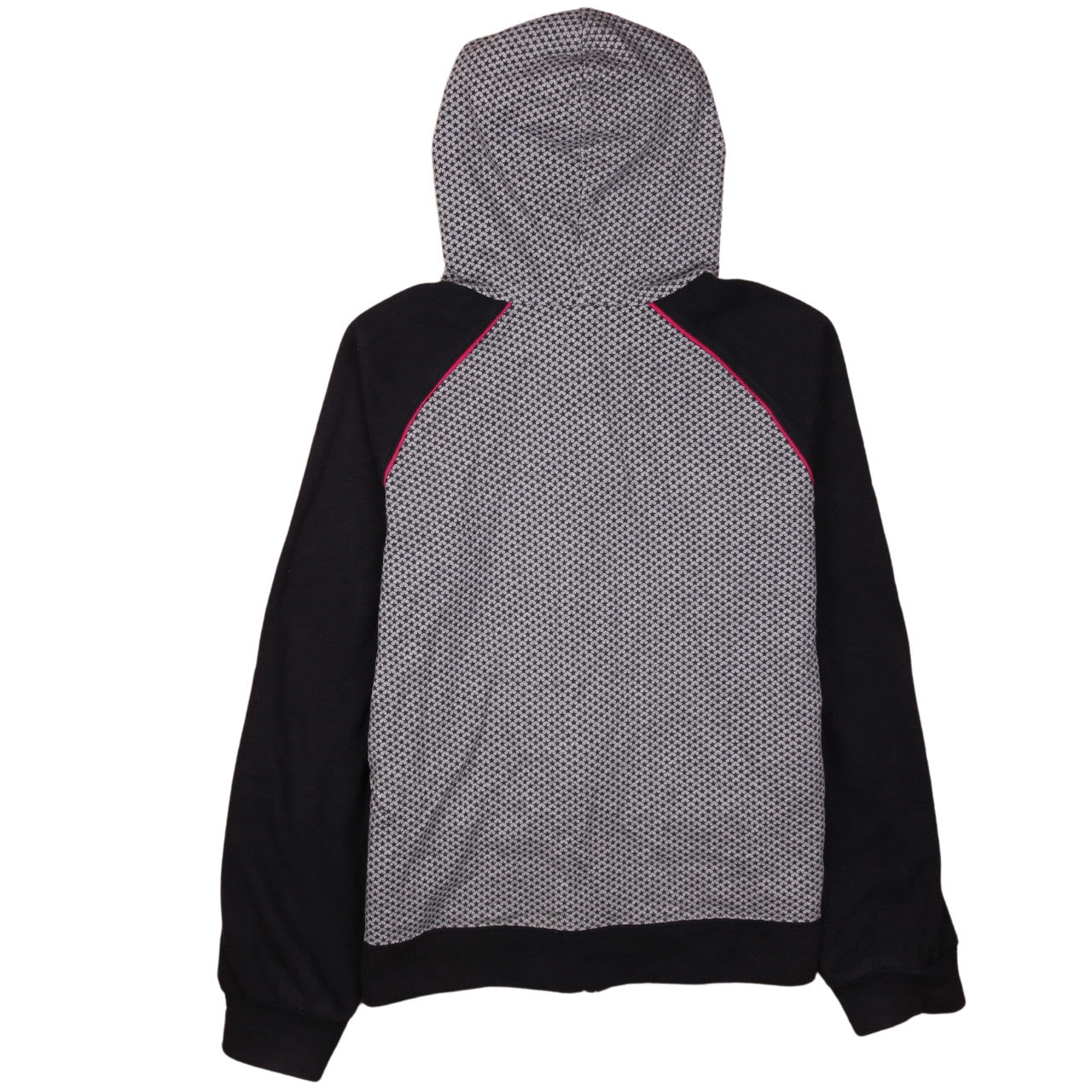 Nike Boys Black & Grey Full Zip Hoodie XL 13-15 Years Houndstooth Print