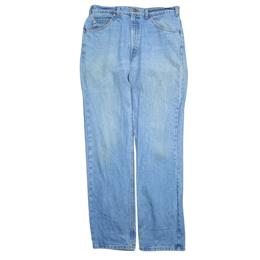 Levi's Men's Blue 34x32 Regular Fit Light Wash Straight Jeans