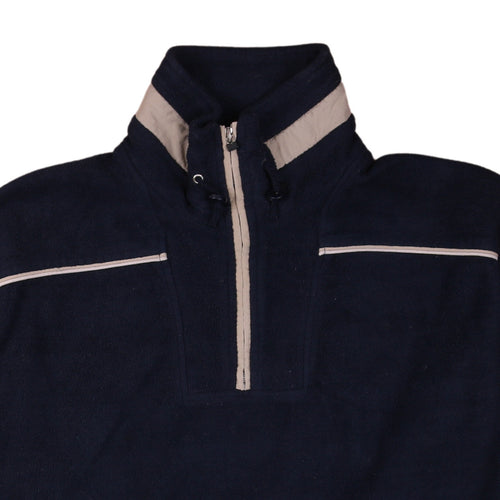 Champion Men's Blue 2XL Fleece 1/4 Zip Pullover Sweatshirt