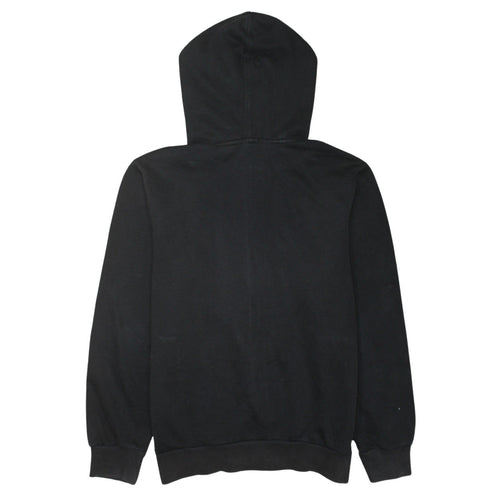 Puma Boys Black Full Zip Hoodie Size 14 Graphic Print Fleece Lined