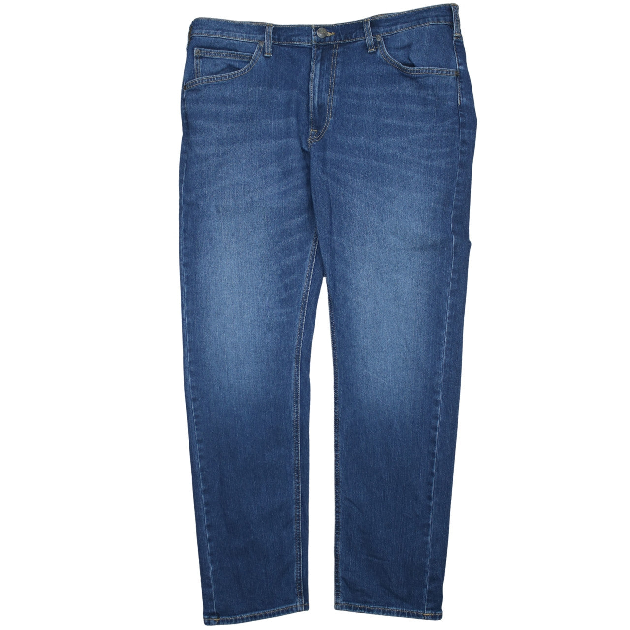 Lee Daren Zip Fly Men's Blue Straight Leg Jeans W38 L32
