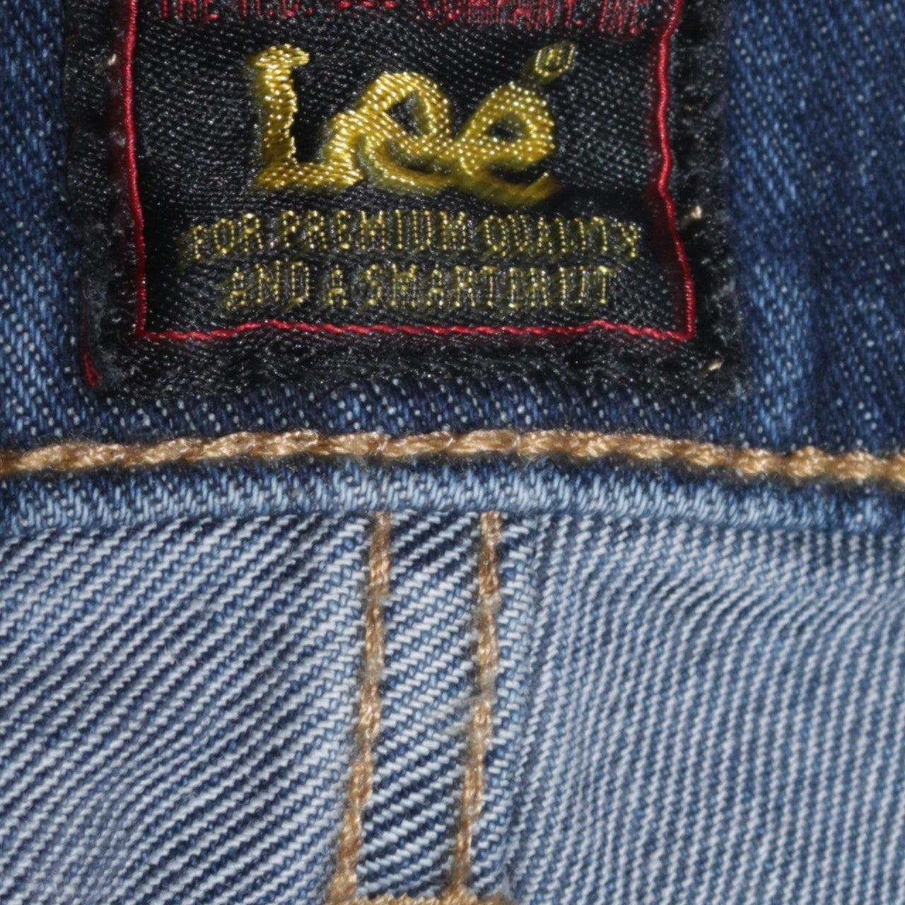 Lee Daren Zip Fly Men's Blue Straight Leg Jeans W38 L32