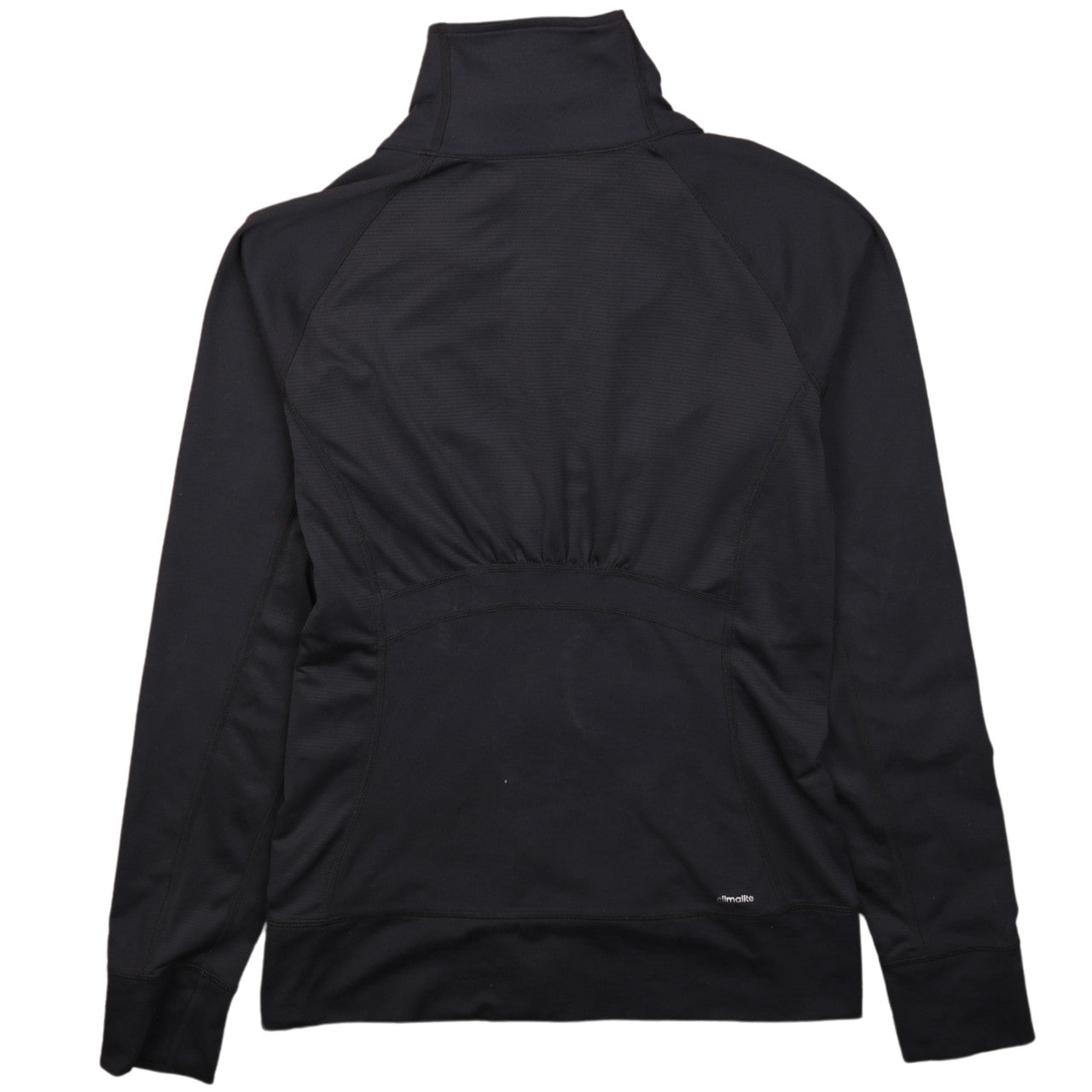 Adidas Women Black Size S Full Zip Hooded Sweatshirt Climalite