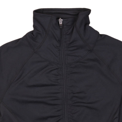 Adidas Women Black Size S Full Zip Hooded Sweatshirt Climalite