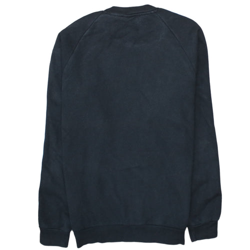 Adidas Mens Black XS Pullover Sweatshirt Crew Neck Logo Fleece