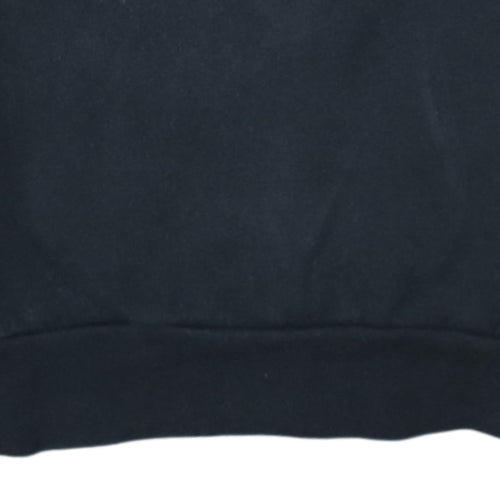 Adidas Mens Black XS Pullover Sweatshirt Crew Neck Logo Fleece