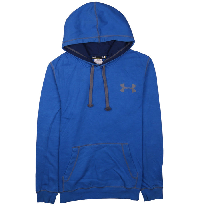 Under Armour Mens Blue Pullover Hoodie Size S ColdGear Fleece
