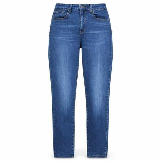 Front view of Levi's Women's Blue 721 High Rise Skinny Jeans, size 28