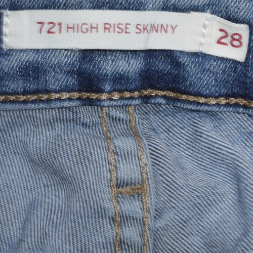Levi's Women's Blue 721 High Rise Skinny Jeans Size 28