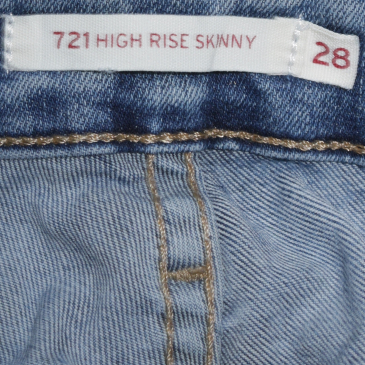 Levi's Women's Blue 721 High Rise Skinny Jeans Size 28