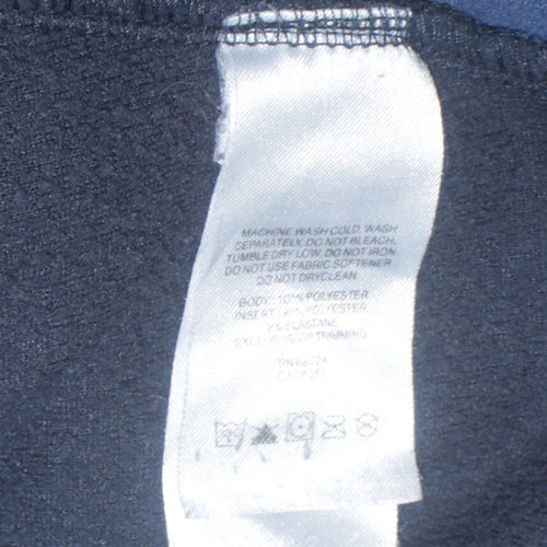 Columbia Mens Blue 1/2 Zip Fleece Sweatshirt L Outdoor Hiking