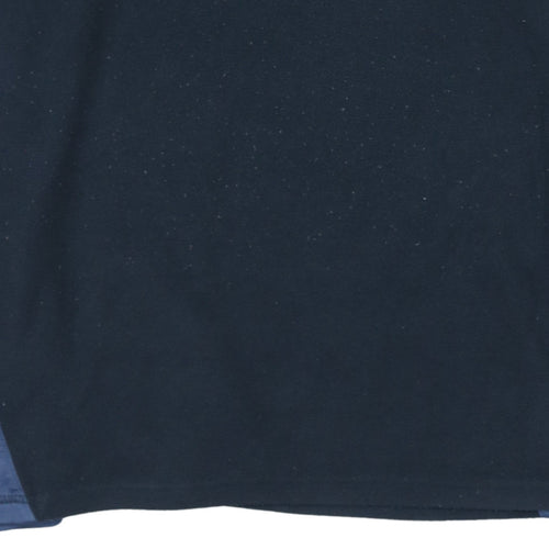 Columbia Mens Blue 1/2 Zip Fleece Sweatshirt L Outdoor Hiking