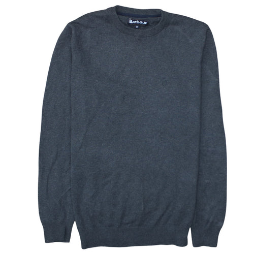 Barbour Men’s Grey Wool Crew Neck Pullover Jumper M