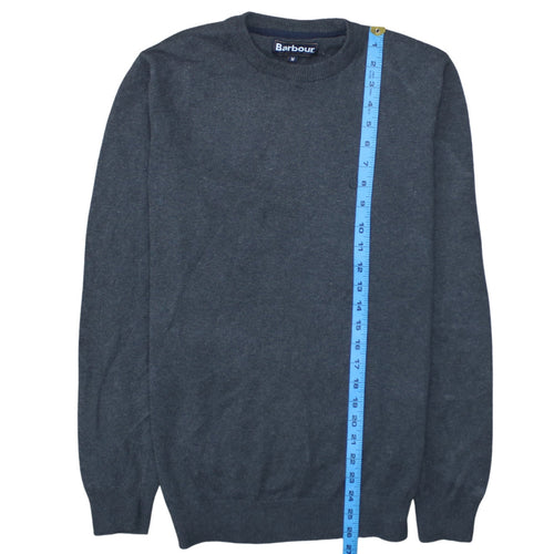 Barbour Men’s Grey Wool Crew Neck Pullover Jumper M
