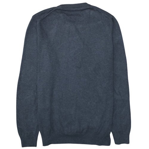 Barbour Men’s Grey Wool Crew Neck Pullover Jumper M