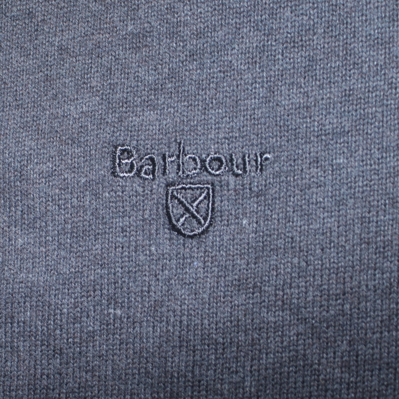 Barbour Men’s Grey Wool Crew Neck Pullover Jumper M