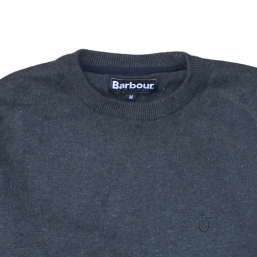 Barbour Men’s Grey Wool Crew Neck Pullover Jumper M