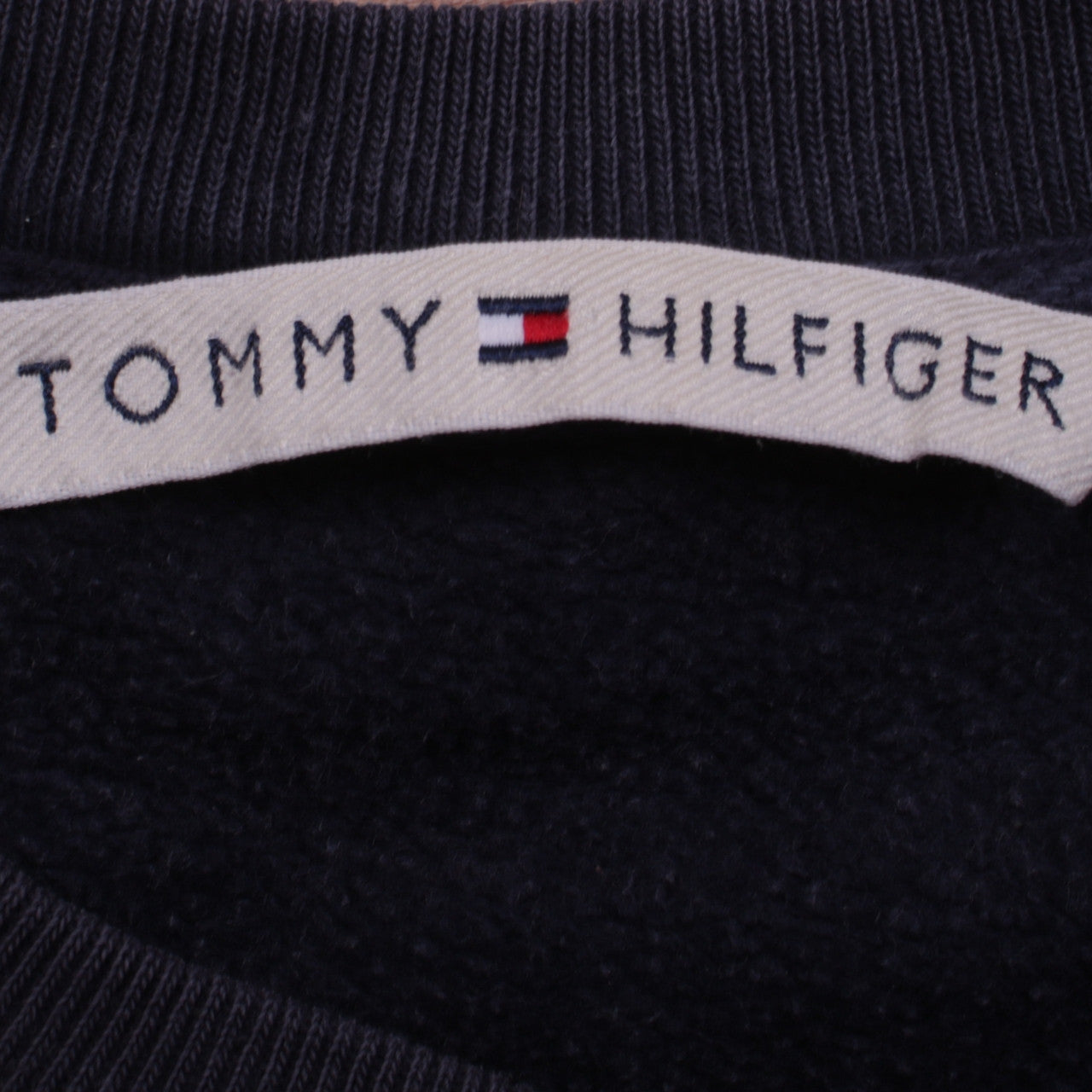 Tommy Hilfiger Men's Blue Logo Crew Neck Pullover Sweatshirt M