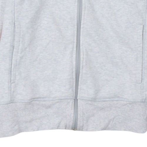 Adidas Womens Grey Full Zip Hoodie Small Climalite Essentials