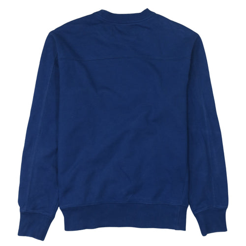 Calvin Klein Jeans Men's Blue Crew Neck Cotton Sweatshirt Size M