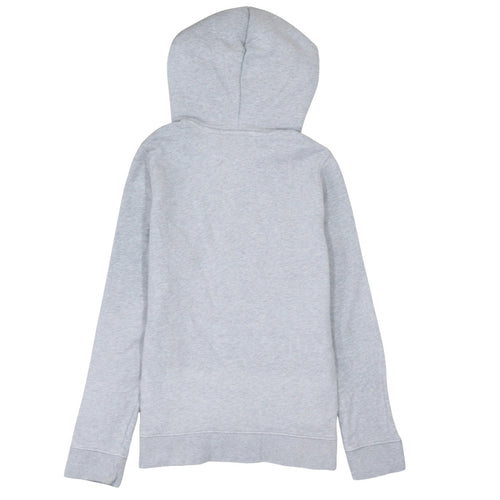 Adidas Women's Grey Pullover Hoodie UK 14 Long Sleeve Logo Sweatshirt