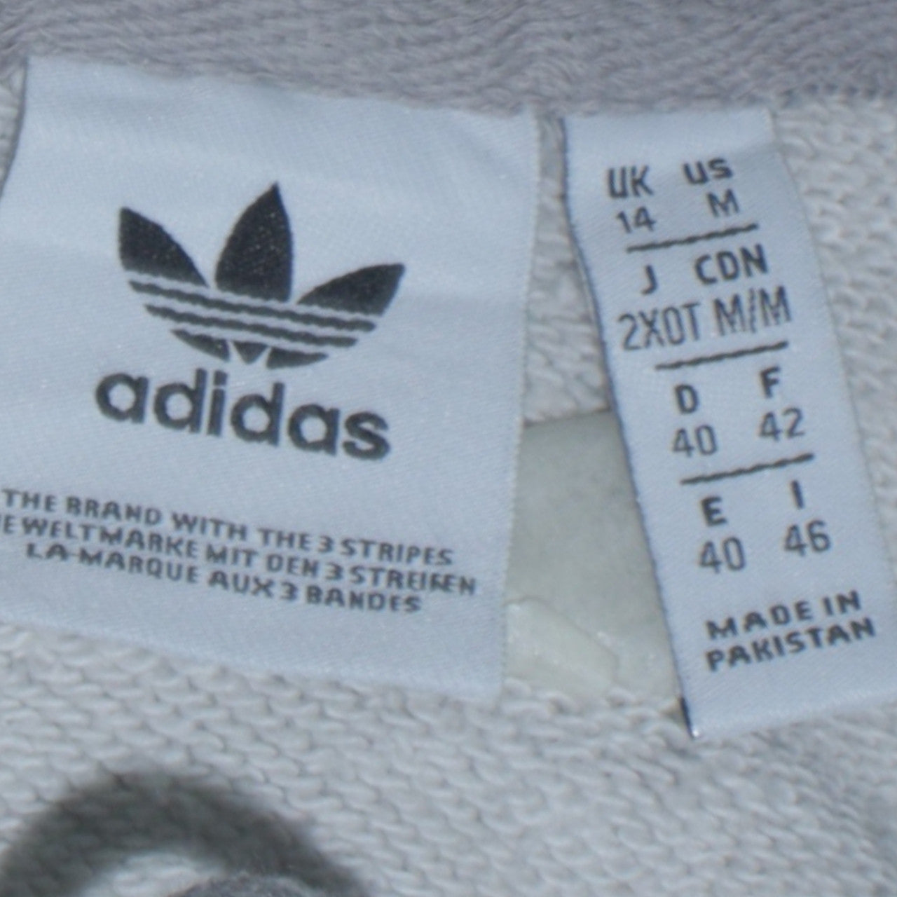 Adidas Women's Grey Pullover Hoodie UK 14 Long Sleeve Logo Sweatshirt