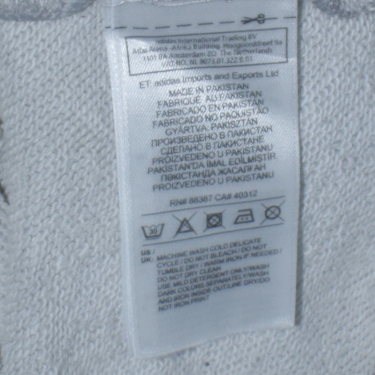 Adidas Women's Grey Pullover Hoodie UK 14 Long Sleeve Logo Sweatshirt